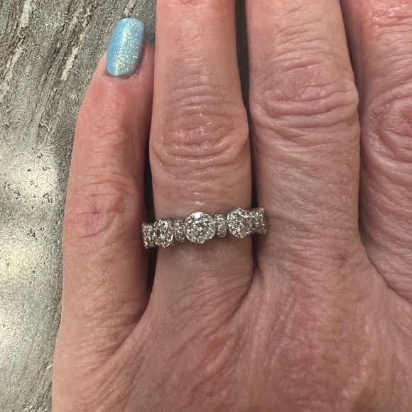 Jared 3/4 CTW Engagement Anniversary Band Ring - Picture 2 of 7